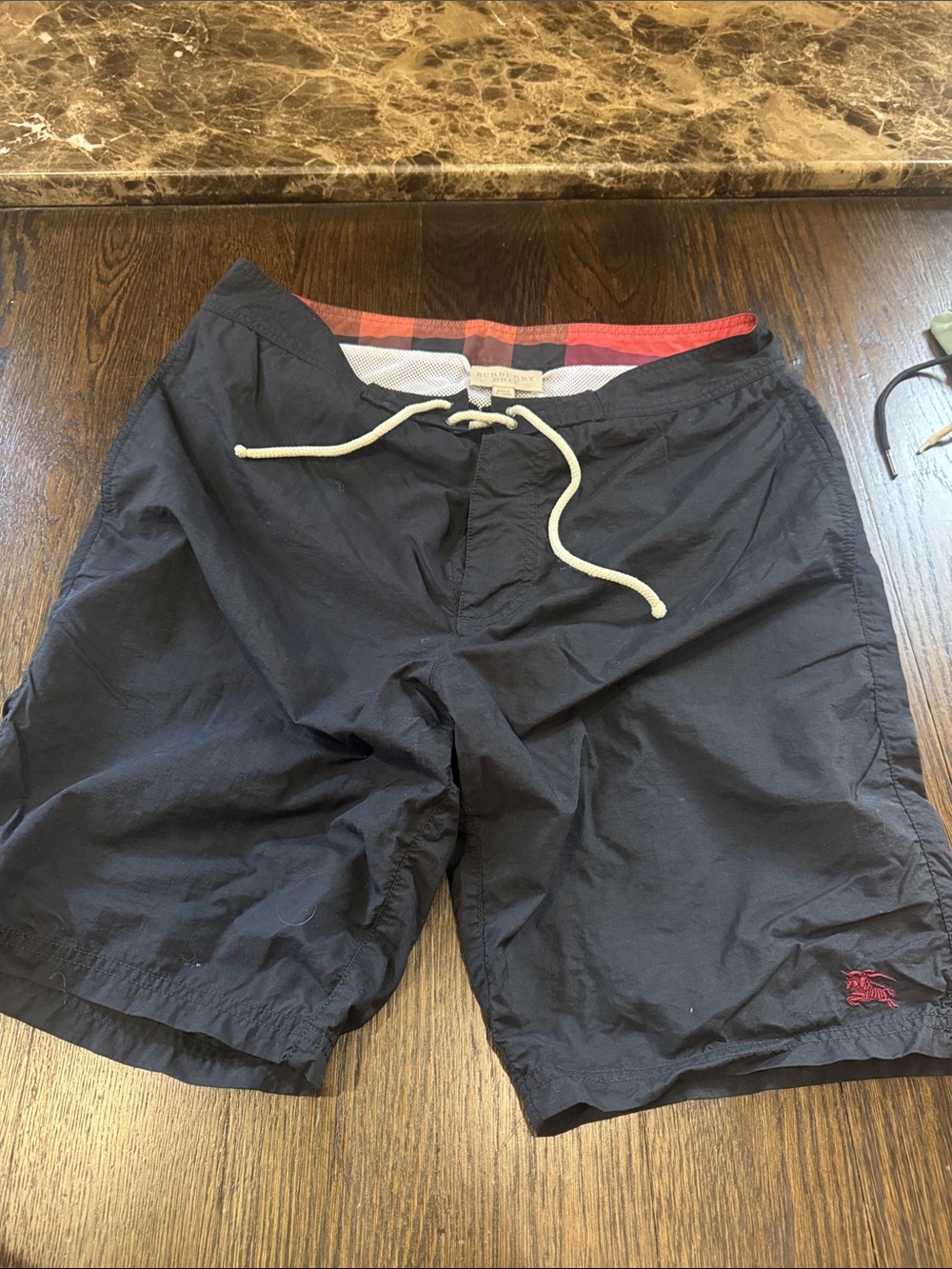 Men's Burberry Brit Swim Trunks with Drawstring